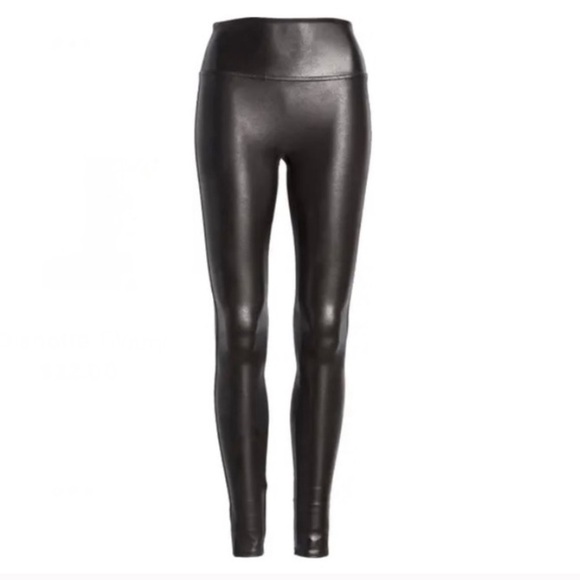 Spanx Leggings Faux Leather Size XL Petite - Picture 1 of 9